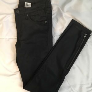 Black Skinny Low Waist Jeans